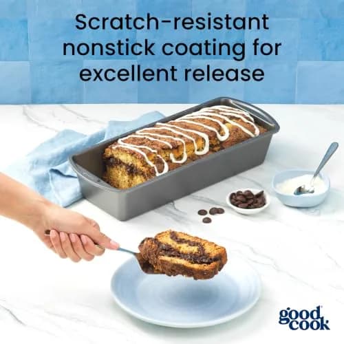 GoodCook Extra-Large Nonstick Loaf Pan 33cm x 12.7cm (13" x 5") | Heavy-Duty Steel Bakeware for Breads, Cakes & Meatloaf thumbnail 3
