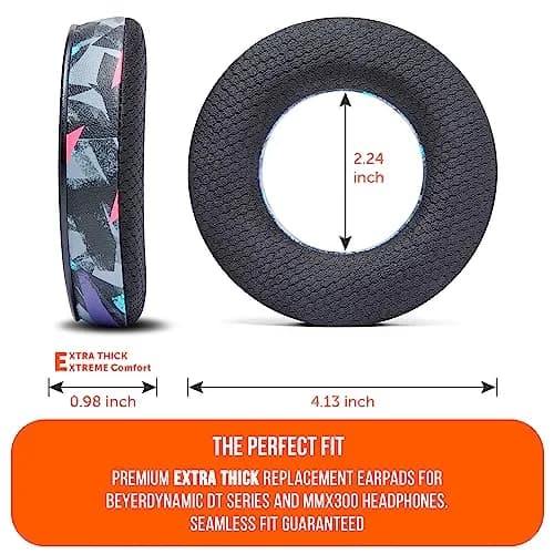 WC Freeze DT770 Cooling Gel Ear Pads for Beyerdynamic DT770 & DT990 | Enhanced Comfort & Sound (110 characters) thumbnail 5