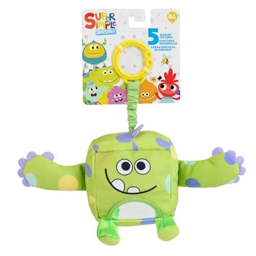WowWee Super Simple Sensory Plush Monsters Hugo (Green) | 5+ Sensory Features for Early Development thumbnail 1