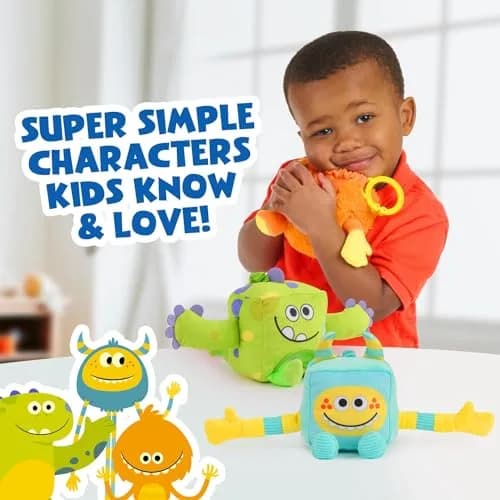 WowWee Super Simple Sensory Plush Monsters Hugo (Green) | 5+ Sensory Features for Early Development thumbnail 4