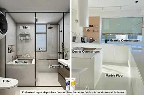 Hupeyna Tub, Tile & Shower Repair Kit (Color Match) | Porcelain & Fiberglass Restoration (100-120c) thumbnail 4