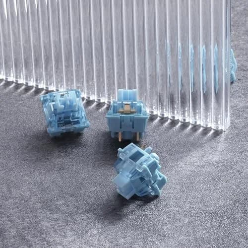 Akko V3 Creamy Blue Pro Tactile Keyboard Switches (45pcs) | 5-Pin Dustproof Stem, Pre-Lubed, 45gf thumbnail 6
