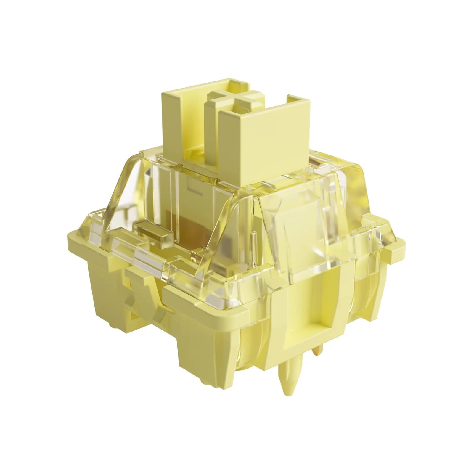 Akko V3 Creamy Yellow Pro Keyboard Switches (45pcs) | Linear 5-Pin 50gf Dustproof Stem