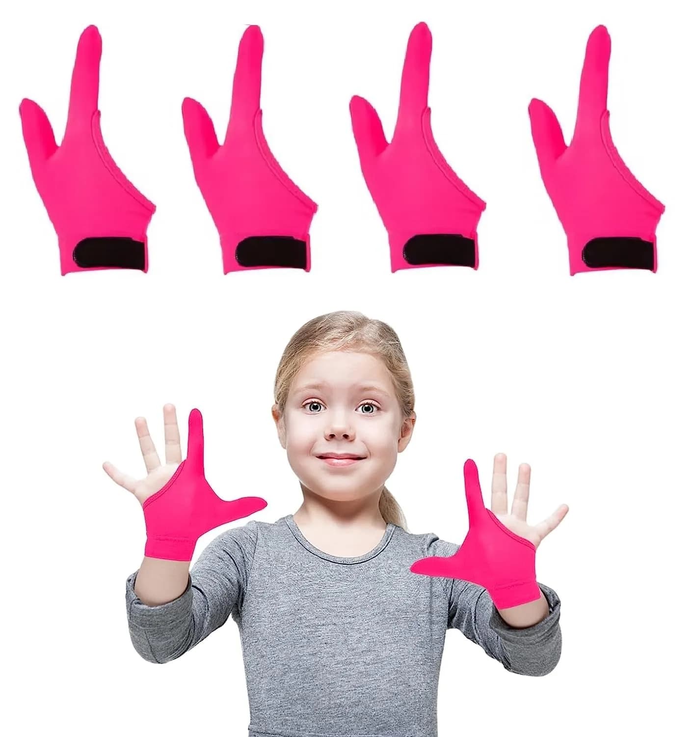 Yxmeiguo Anti Thumb Sucking Guard Gloves for Kids Ages 5-12 | Breathable Polyester Fabric - main product image