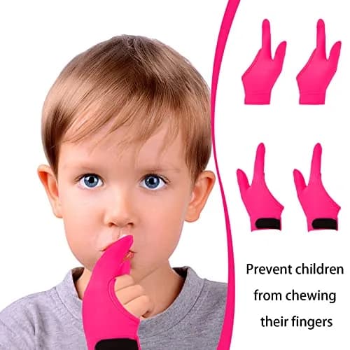 Yxmeiguo Anti Thumb Sucking Guard Gloves for Kids Ages 5-12 | Breathable Polyester Fabric thumbnail 3