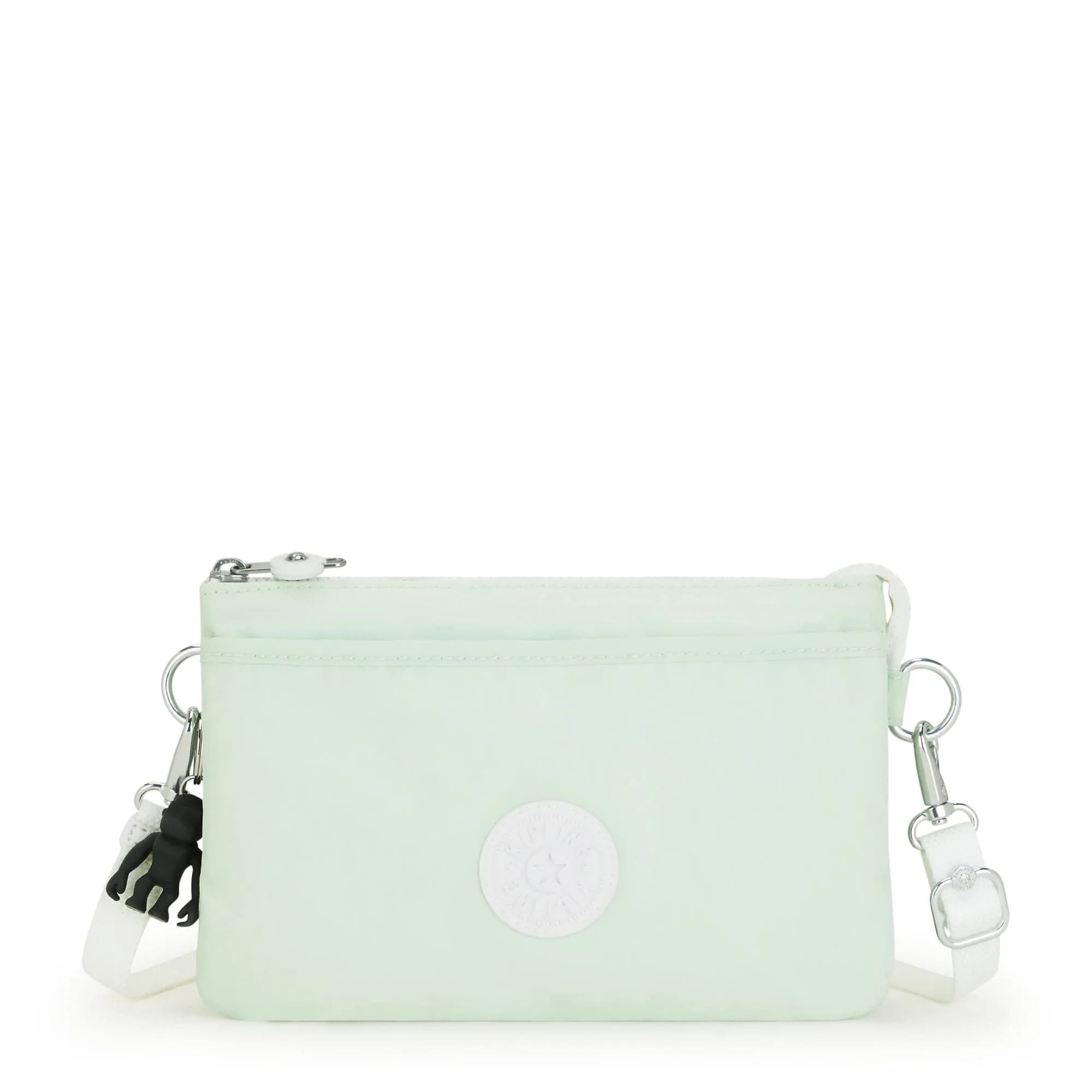 Kipling Riri Crossbody Bag Airy Green C | Minimalist Nylon Design, Convertible & Lightweight