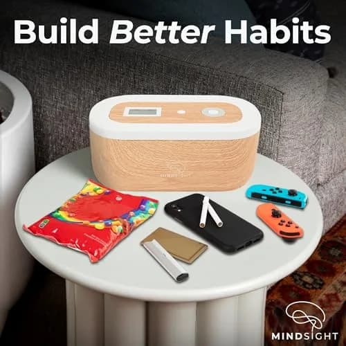 Mindsight Timed Lock Box | Unplug from Phones, Social Media & Snacks | 3 Modes | Easy to Use | Out of Sight ~ Out of Mind | Boost Your Mental Wellness thumbnail 2