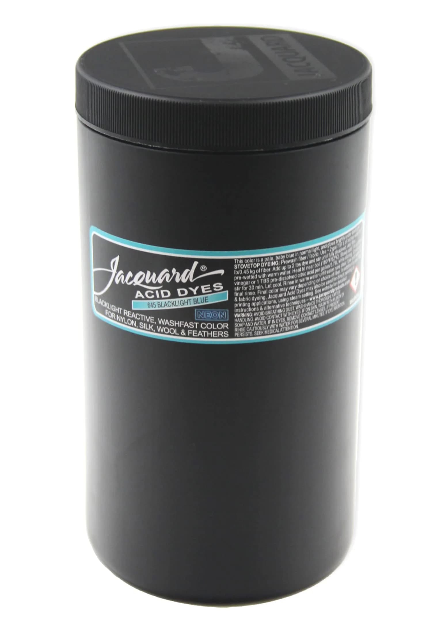 Jacquard Acid Dye 1lb Tub Blacklight Blue | Vibrant Wool & Silk Dye for Full Coverage