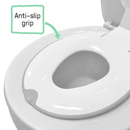 Ingenuity Flip & Sit Potty Seat White | Attaches to Adult Toilet Seat, 18 Months+ thumbnail 7
