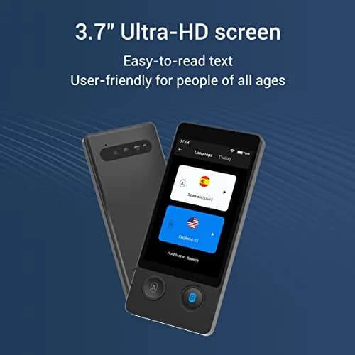ANFIER W12 Language Translator Device 3.7 inch Touchscreen | 144 Languages, 98% Accuracy, Offline Translation thumbnail 5