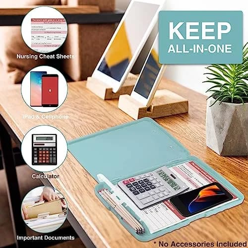 Sooez High Capacity Storage Clipboard 8.5x11 with Pen Holder | Durable Polypropylene for Students & Professionals thumbnail 5