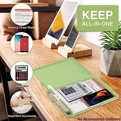 Sooez Storage Clipboard with Pen Holder, Sea Foam Green 8.5x11 | High Capacity for Students & Professionals thumbnail 5