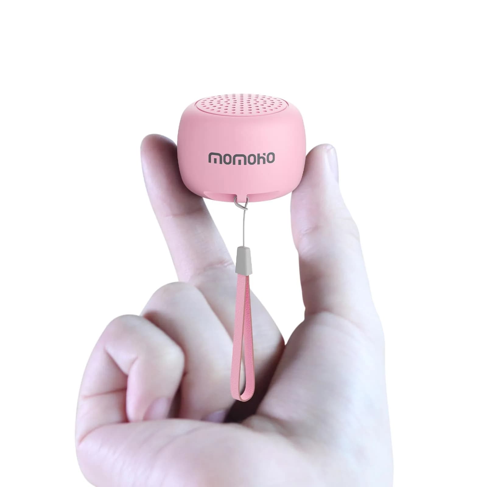 MOMOHO Mini Bluetooth Speaker White | Tiny Portable Wireless Speaker with Mic & TWS Pairing - main product image
