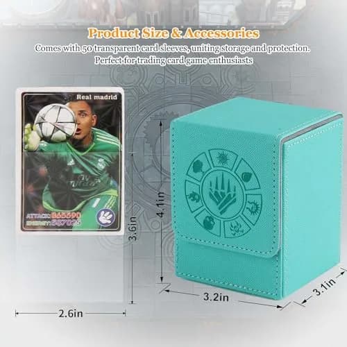 Arkeiliy MTG Deck Box 110+ Storage Sleeved Cards | Stylish, Durable & Large Capacity thumbnail 5