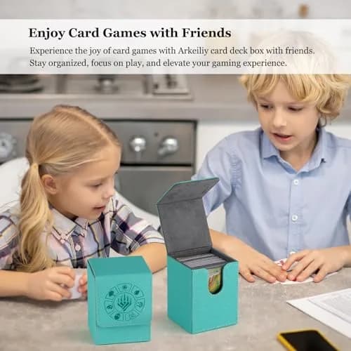 Arkeiliy MTG Deck Box 110+ Storage Sleeved Cards | Stylish, Durable & Large Capacity thumbnail 7