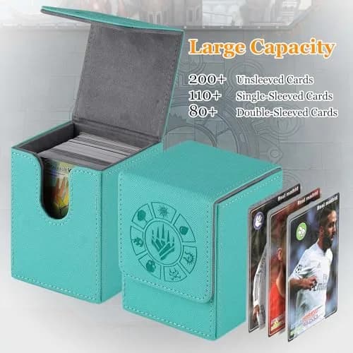 Arkeiliy MTG Deck Box 110+ Storage Sleeved Cards | Stylish, Durable & Large Capacity thumbnail 2