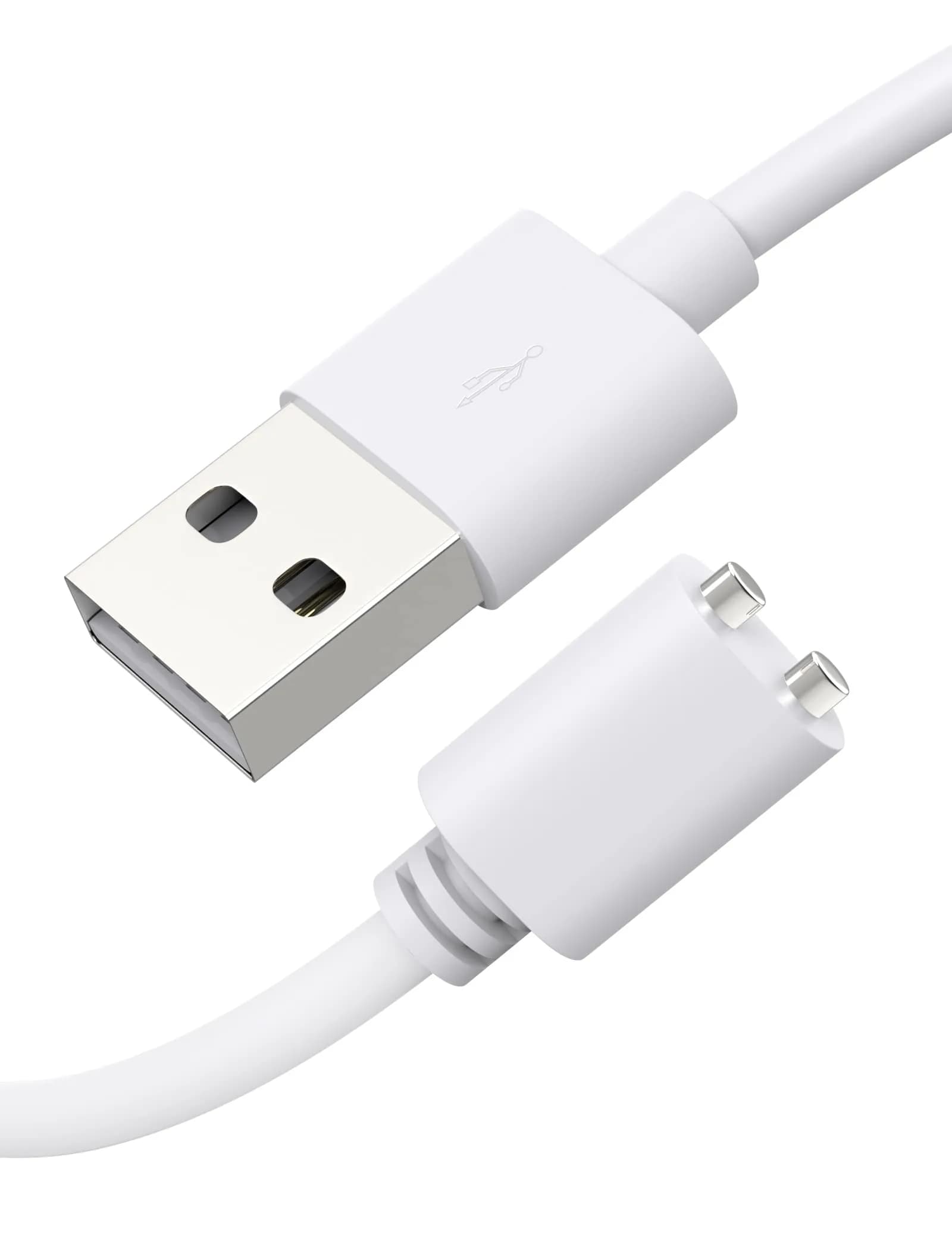 Bicmice 2.6Ft Magnetic USB DC Charger Cable Replacement Charging Cord - (7mm/0.28in) | Copper, Magnetic, Fast Charging — White