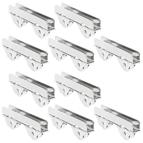 Angoily Mini Stainless Steel Showcase Window Roller for 5-6mm Thick Glass | Pack of 10 thumbnail 1