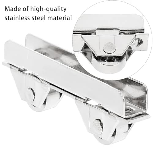 Angoily Mini Stainless Steel Showcase Window Roller for 5-6mm Thick Glass | Pack of 10 thumbnail 3
