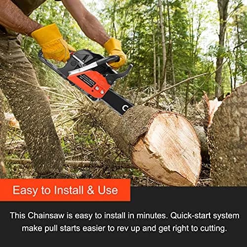 COOCHEER Gas Chainsaw 62CC 20 inch | 3.5HP Gas Powered Chainsaw for Garden & Farm thumbnail 5