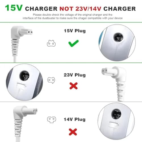 BOEEA 15V Charger for Black+Decker Dustbuster Handheld Vacuum 1.8m (5.9ft) | USA-Imported Power Adapter thumbnail 4
