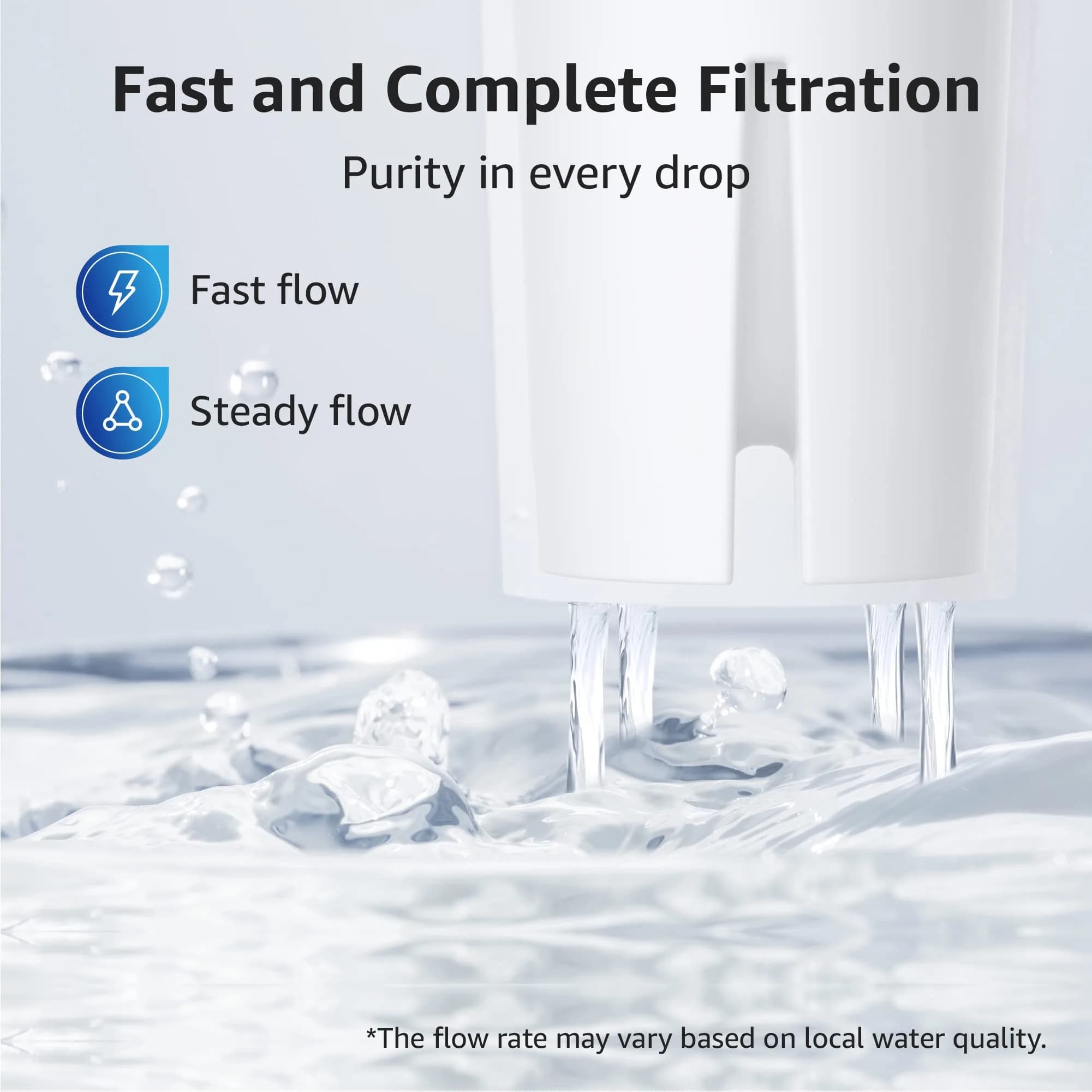 Overbest Pitcher Water Filter Replacement 3 Pack | NSF Certified for Brita® Pitchers, Reduces Chlorine & Lead - view 6