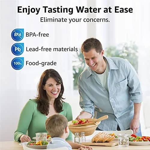 Overbest Pitcher Water Filter Replacement 3 Pack | NSF Certified for Brita® Pitchers, Reduces Chlorine & Lead thumbnail 9