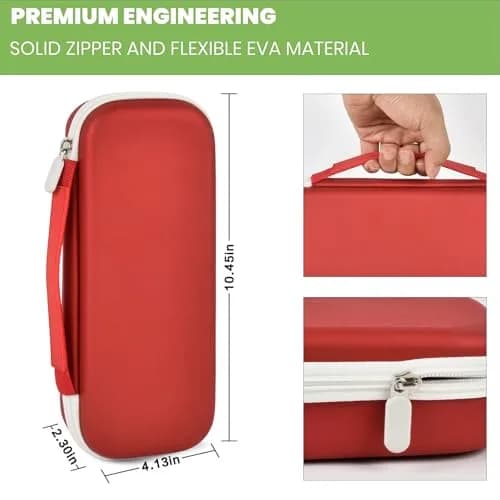 ALKOO Stethoscope Case for 3M Littmann Classic III/Cardiology IV, PinkRed | Protects Your Diagnostic Tools thumbnail 4