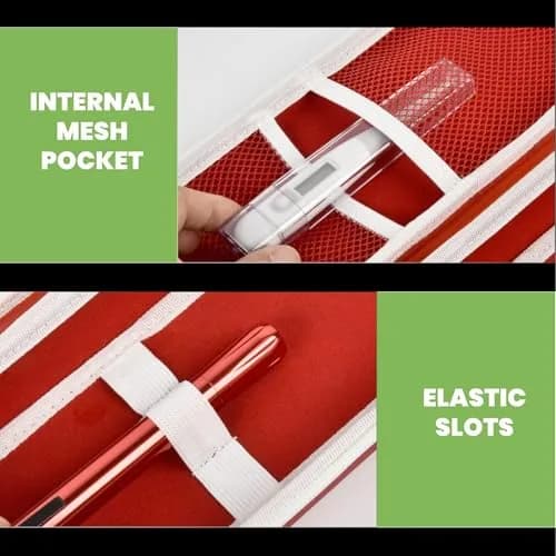 ALKOO Stethoscope Case for 3M Littmann Classic III/Cardiology IV, PinkRed | Protects Your Diagnostic Tools thumbnail 3