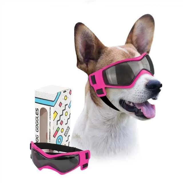 PETLESO Pink Medium Dog Goggles: UV Protection & Anti-Fog Eyewear for Small to Medium Breeds - main product image