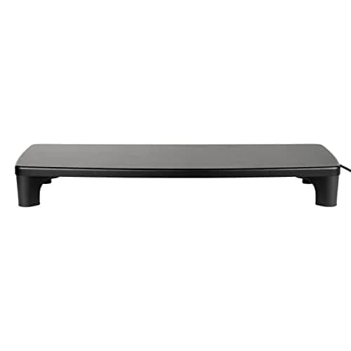 3M Adjustable Monitor Stand with 4-Port USB Hub, Black, 2.04 kg (4.5 lb) | Raises Screen to Eye Level thumbnail 7