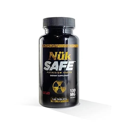 BLUE-EMU Nuk Safe Potassium Iodide 140 Tablets | USP Grade Emergency Iodine Supplement thumbnail 1
