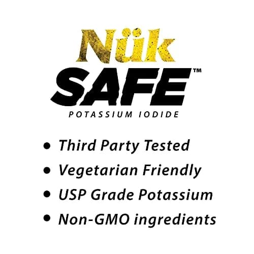 BLUE-EMU Nuk Safe Potassium Iodide 140 Tablets | USP Grade Emergency Iodine Supplement thumbnail 6
