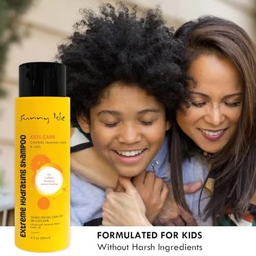 Sunny Isle Kids Care Extreme Hydrating Shampoo 12oz | Gentle, Sulfate-Free for Curly & Wavy Hair thumbnail 4