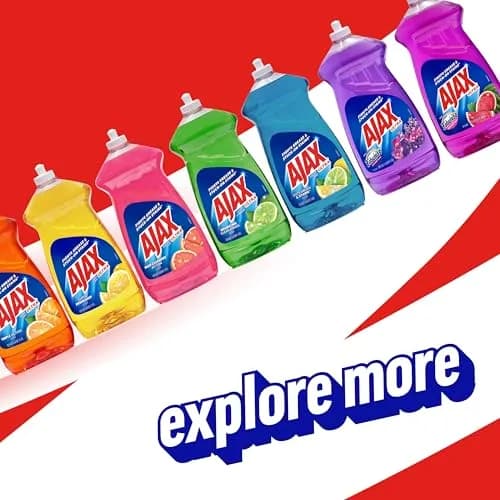 Ajax Ultra Liquid Dish Soap Lime & Vinegar 2663ml (90 fl oz) | Powerful Grease Cutting Formula thumbnail 9