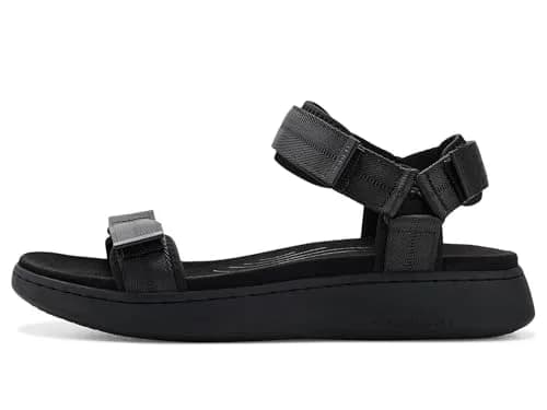 Woden Women's Line Sandals Taupe Multi 6.5 Medium | Recycled, Adjustable Velcro Straps thumbnail 4