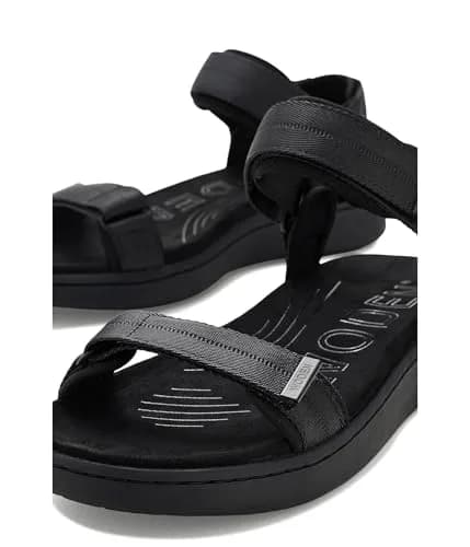 Woden Women's Line Sandals Taupe Multi 6.5 Medium | Recycled, Adjustable Velcro Straps thumbnail 6