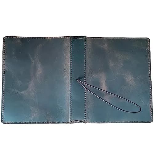 newestor Genuine Leather Travelers Notebook Cover B6 Size Dark Brown | Fits 5"x7.2" Notebooks thumbnail 3