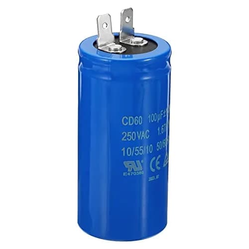 PATIKIL CD60 Run Capacitor 100uF 250VAC | Suitable for Single-Phase Motors in India thumbnail 1