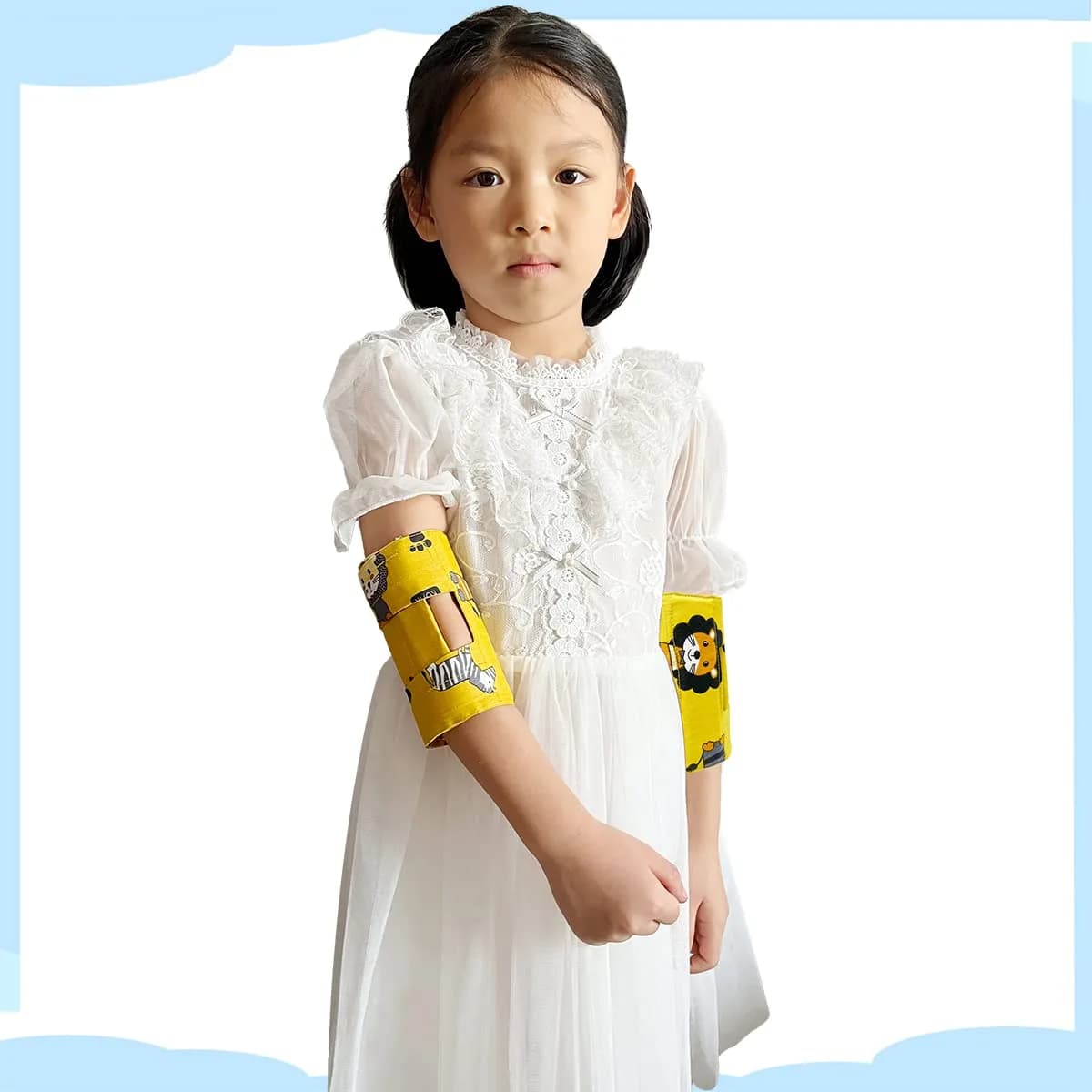 Heyshapeing Elbow Immobilizer Splint for Babies & Kids — Prevents Scratching & Thumb Sucking — Large (2-Pack) - main product image