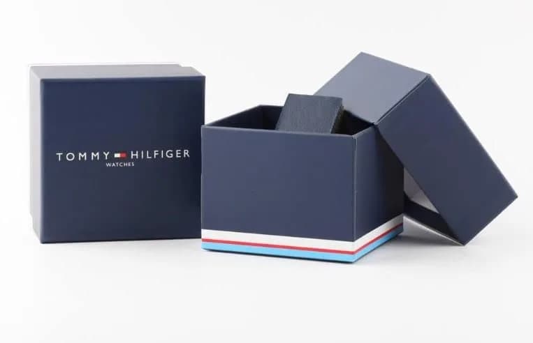 Tommy Hilfiger Men's Quartz 1710524 Stainless Steel Watch | Blue Dial & Mesh Band thumbnail 4