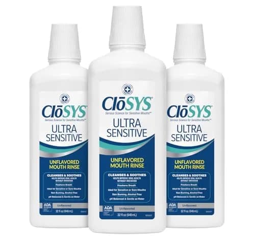 CloSYS Ultra Sensitive Mouthwash 96 Fl Oz (32 Fl Oz x 3) | Dentist Recommended Alcohol-Free Oral Rinse thumbnail 1