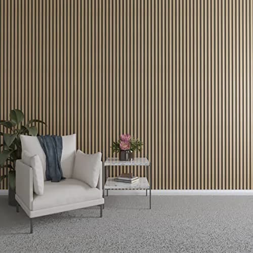 Ekena Millwork 94"H x 1/4"T Maple Wood Slat Wall Panel Kit | Adjustable, Eco-Friendly, DIY Friendly thumbnail 1