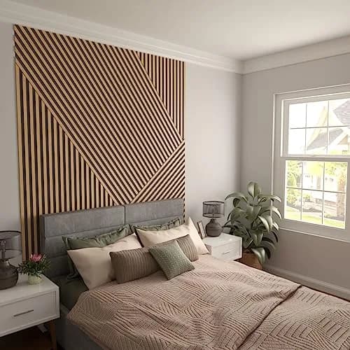 Ekena Millwork 94"H x 1/4"T Maple Wood Slat Wall Panel Kit | Adjustable, Eco-Friendly, DIY Friendly thumbnail 6