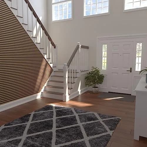 Ekena Millwork 94"H x 1/4"T Maple Wood Slat Wall Panel Kit | Adjustable, Eco-Friendly, DIY Friendly thumbnail 7