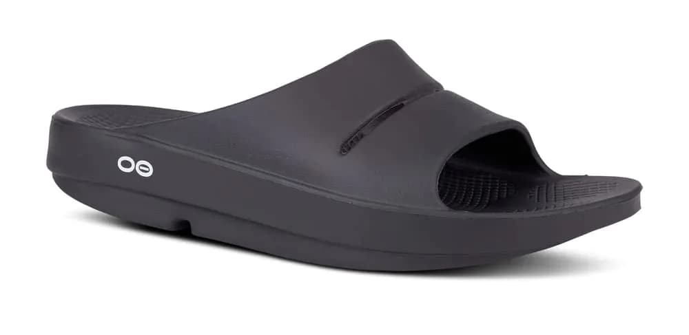 OOFOS OOahh Slide Sandals Black Camo - Men's 4 / Women's 6 | Recovery Footwear — Black Camo