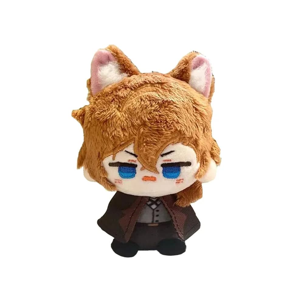 KILA MILA Anime Plush Doll Mini Pendant Keychain 10cm (3.9 inches) | Bungo Stray Dogs Otter Character Toy — Brown