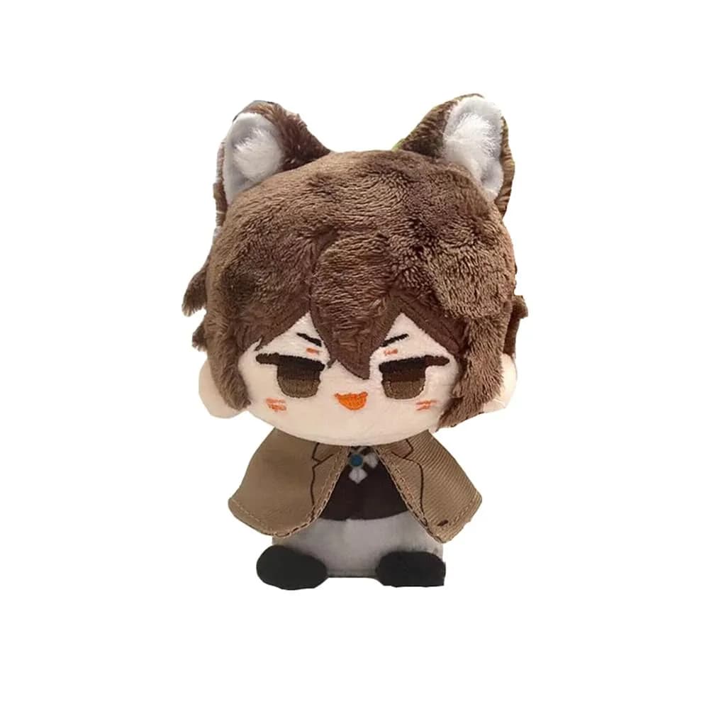 KILA MILA Anime Plush Doll Mini Pendant Keychain 10cm (3.9 inches) | Bungo Stray Dogs Otter Character Toy — Khaki
