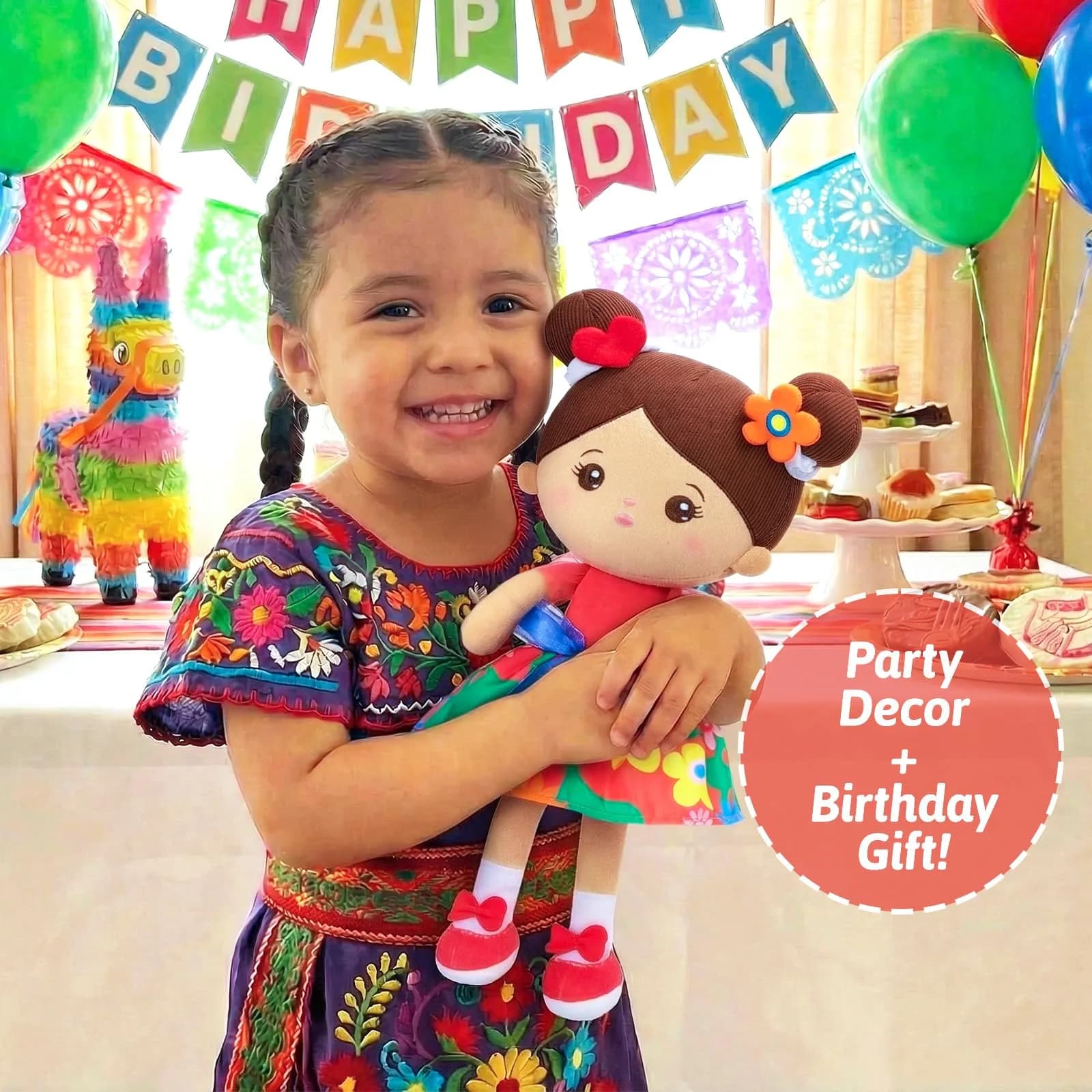 OUOZZZ Soft Plush Baby Doll 12.6 Inch, Brown Skin Snuggle | CPSIA Certified Safe & Soft for Infants - view 4