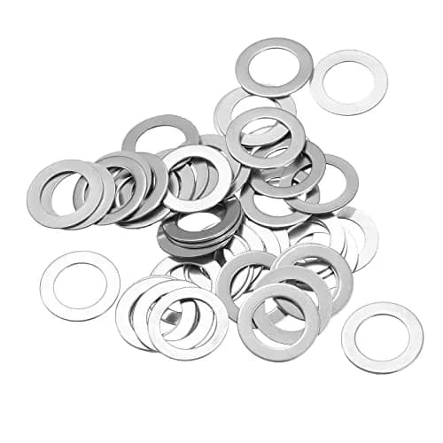 uxcell M10 304 Stainless Steel Flat Washers 50pcs 10x16x0.5mm | Corrosion-Resistant, Heavy Load Support thumbnail 1
